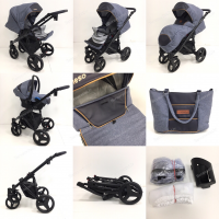 Camarelo Neso Ne-2 bērnu rati 3in1